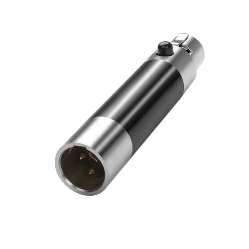 QIANRENON 3Pin Mini XLR Stecker auf Buchse Mikrofon Extender Adapter Vergoldet Mini XLR 3Pin Stecker auf 3Pin Buchse Symmetrischer Anschluss Adapter, für Drahtlose Ansteck Mikrofone DJ Headset QIANRENON 3Pin Mini XLR Stecker auf Buchse Mikrofon Extender Adapter Vergoldet Mini XLR 3Pin Stecker auf 3Pin Buchse Symmetrischer Anschluss Adapter, für Drahtlose Ansteck Mikrofone DJ Headset von QIANRENON