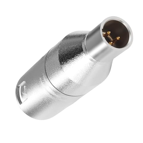 QIANRENON 3Pin XLR auf Mini XLR Kopfhörer Mikrofon Konverter Adapter - Audio Symmetrischer Anschluss Umschalt Stecker für Kamera Camcorder QIANRENON 3Pin XLR auf Mini XLR Kopfhörer Mikrofon Konverter Adapter - Audio Symmetrischer Anschluss Umschalt Stecker für Kamera Camcorder von QIANRENON