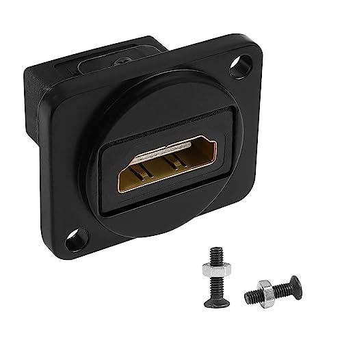 QIANRENON 4K HDMI Panel Mount Adapter Koppler HDMI 1.4 Buchse auf Buchse gerade Durchgangsstecker HDMI1.4 HD Montagebuchse XLR Panel/D Panel Mount für HDTV Notebook PC Monitor Projecto QIANRENON 4K HDMI Panel Mount Adapter Koppler HDMI 1.4 Buchse auf Buchse gerade Durchgangsstecker HDMI1.4 HD Montagebuchse XLR Panel/D Panel Mount für HDTV Notebook PC Monitor Projecto von QIANRENON