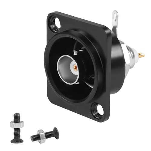 QIANRENON BNC Panel Montage Löten Adapter 75 Ohm BNC Buchse auf Lötanschluss RF Koaxial Video Anschluss 50Ω/75Ω, XLR/D Panel Montage, Für Video Sicherheitskamera CATV System Funkausrüstung QIANRENON BNC Panel Montage Löten Adapter 75 Ohm BNC Buchse auf Lötanschluss RF Koaxial Video Anschluss 50Ω/75Ω, XLR/D Panel Montage, Für Video Sicherheitskamera CATV System Funkausrüstung von QIANRENON