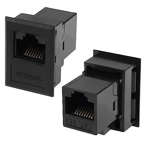 QIANRENON Desktop Connection Box RJ45 Netzwerk Jack CAT5E RJ45 Buchse auf Buchse Ethernet Passthrough Connector RJ45 8P8C Rectangular Bracket Keystone Jack Desktop Socket RJ45 Zubehör, 2Pcs QIANRENON Desktop Connection Box RJ45 Netzwerk Jack CAT5E RJ45 Buchse auf Buchse Ethernet Passthrough Connector RJ45 8P8C Rectangular Bracket Keystone Jack Desktop Socket RJ45 Zubehör, 2Pcs von QIANRENON