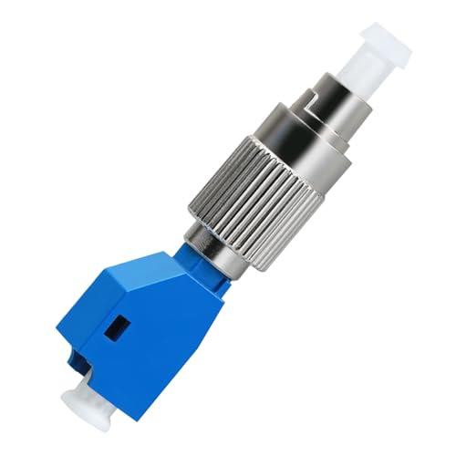 QIANRENON FC auf LC Singlemode Glasfaser adapter SM 9/125μm FC/UPC Stecker auf LC/UPC Buchse Hybrid Glasfaser Simplex Konverter Kupplung, für Rotlicht Stift/optische Leistungsmesser/Jumper Pigtail von QIANRENON