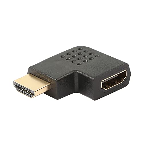 QIANRENON HDMI 90 Grad Winkel Adapter 4K HDMI Stecker auf Buchse Rechte Winkel Adapter Konverter 1080p 3D HD vergoldeter SteckerFür HDTV Monitore PC Laptop Projektoren von QIANRENON