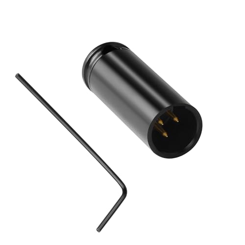 QIANRENON Kompakter 3Pin Mini XLR Stecker Löten Adapter Vergoldet 3Pin Mini XLR Stecker Einstellbarer 90° Rechter Winkel Gelöteter Anschluss, passend Φ1.5mm Φ3mm Kabel, mit 0.9mm Schraubenschlüssel QIANRENON Kompakter 3Pin Mini XLR Stecker Löten Adapter Vergoldet 3Pin Mini XLR Stecker Einstellbarer 90° Rechter Winkel Gelöteter Anschluss, passend Φ1.5mm Φ3mm Kabel, mit 0.9mm Schraubenschlüssel von QIANRENON