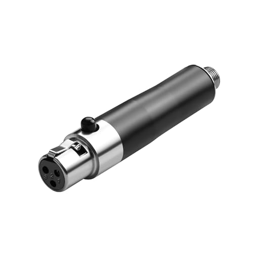 QIANRENON Mini XLR auf 3.5mm Drahtloser Mikrofon Anschluss 3Pin Mini XLR Buchse auf Verriegelte TRS 3.5mm Buchse Kopfhörer Adapter Mini XLR auf Verriegelung 1/8 Stereo buchse, für Lavalier Mikrofon QIANRENON Mini XLR auf 3.5mm Drahtloser Mikrofon Anschluss 3Pin Mini XLR Buchse auf Verriegelte TRS 3.5mm Buchse Kopfhörer Adapter Mini XLR auf Verriegelung 1/8 Stereo buchse, für Lavalier Mikrofon von QIANRENON
