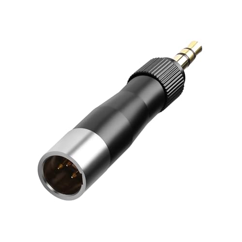 QIANRENON Mini XLR auf 3.5mm Kopfhörer Adapter 3Pin Mini XLR Stecker auf Verriegelung TRS 3.5mm Stecker Audio Anschluss Mini XLR auf Verriegelbaren 1/8 Stereo Konverte, für Mikrofon Beltpack Headset QIANRENON Mini XLR auf 3.5mm Kopfhörer Adapter 3Pin Mini XLR Stecker auf Verriegelung TRS 3.5mm Stecker Audio Anschluss Mini XLR auf Verriegelbaren 1/8 Stereo Konverte, für Mikrofon Beltpack Headset von QIANRENON