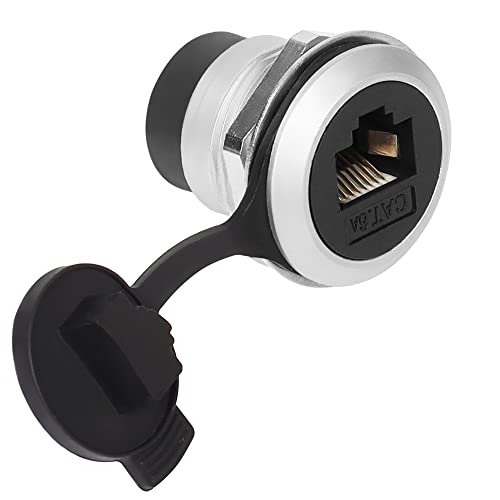 QIANRENON RJ45 Panel Gewinde Feste Montage Kupplung Adapter RJ45 8P8C Buchse auf Buchse Versenkte Panel Mount Stecker CAT6A geschirmt,Anti-Lockerung Dichtung Staubdichte Abdeckung,für Armaturenbrett QIANRENON RJ45 Panel Gewinde Feste Montage Kupplung Adapter RJ45 8P8C Buchse auf Buchse Versenkte Panel Mount Stecker CAT6A geschirmt,Anti-Lockerung Dichtung Staubdichte Abdeckung,für Armaturenbrett von QIANRENON