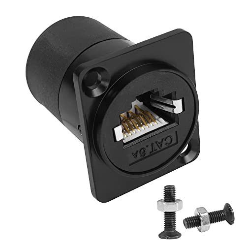 QIANRENON RJ45 Panel Montage Adapter Geschirmt RJ45 8P8C Buchse auf Buchse Netzwerk Steckverbinder CAT6A/CAT6/CAT5E/CAT5RJ45 Netzwerkanschlus Steckbuchse Module, Erweiterter RJ45 LAN-Netzwerk Port QIANRENON RJ45 Panel Montage Adapter Geschirmt RJ45 8P8C Buchse auf Buchse Netzwerk Steckverbinder CAT6A/CAT6/CAT5E/CAT5RJ45 Netzwerkanschlus Steckbuchse Module, Erweiterter RJ45 LAN-Netzwerk Port von QIANRENON