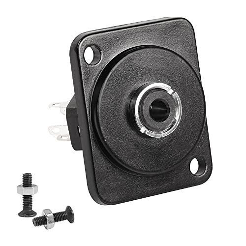 QIANRENON TRS 1/8 Lötpanel-Montage, Audio-Anschluss-Adapter, TRS, 3,5 mm Buchse auf Lötkabel, Stereo-Buchse, XLR-Panel/D-Typ-Panel-Halterung, für 3-polige Audio-Kopfhörer-Verstärker-Mixer QIANRENON TRS 1/8 Lötpanel-Montage, Audio-Anschluss-Adapter, TRS, 3,5 mm Buchse auf Lötkabel, Stereo-Buchse, XLR-Panel/D-Typ-Panel-Halterung, für 3-polige Audio-Kopfhörer-Verstärker-Mixer von QIANRENON