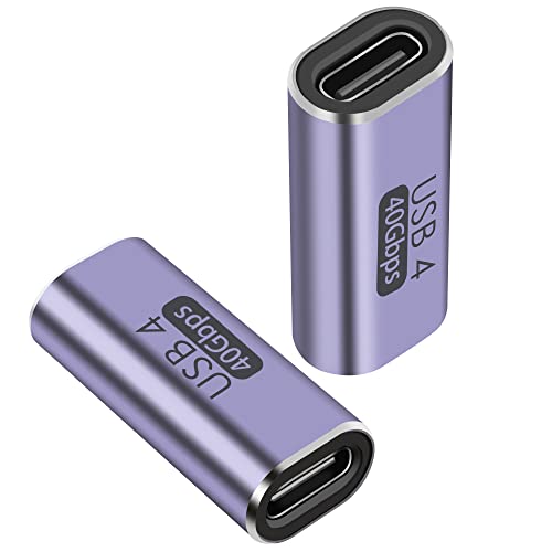 QIANRENON USB C Buchse auf Buchse Kupplung USB 4.0 Typ C Stecker 40 Gbps 100 W Datenübertragung Schnellladung Typ C OTG für Laptop Tablet Handy, 2 Stück QIANRENON USB C Buchse auf Buchse Kupplung USB 4.0 Typ C Stecker 40 Gbps 100 W Datenübertragung Schnellladung Typ C OTG für Laptop Tablet Handy, 2 Stück von QIANRENON