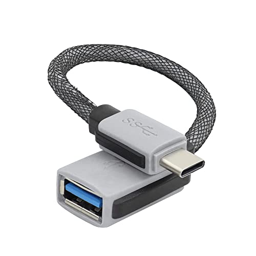 QIANRENON USB C OTG Kabel Adapter 10Gbps USB Type C Stecker auf USB 3.1 Buchse Daten konverter USB C OTG Kurzes Kabel Anschluss, Für Handy Tablet Maus Tastatur von QIANRENON