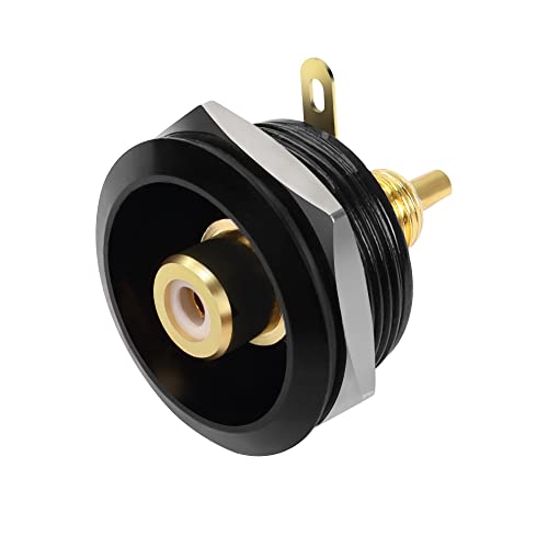 QIANRENON Vergoldete RCA Eingebettet Gewinde Befestigung Adapter RCA Buchse auf Lötanschlus Panel Montage Anschluss RCA Komponenten-Video Löten Buchse, für TV Verstärker Soundmaschine S/PDIF, Weiß QIANRENON Vergoldete RCA Eingebettet Gewinde Befestigung Adapter RCA Buchse auf Lötanschlus Panel Montage Anschluss RCA Komponenten-Video Löten Buchse, für TV Verstärker Soundmaschine S/PDIF, Weiß von QIANRENON