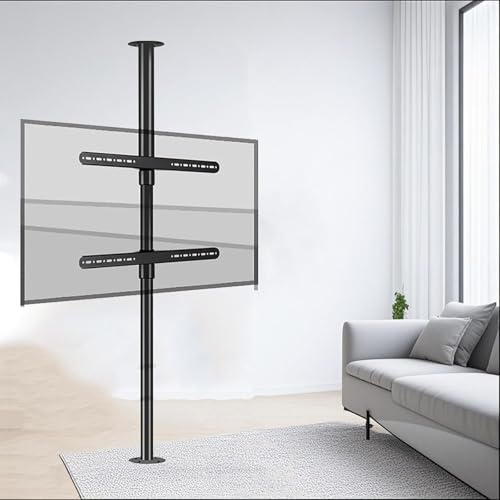 Drehbarer TV-Wandhalter, 360-Grad-Trennwand-Drehrahmen Für LCD-TV, Höhenverstellbarer TV-Bodenständer, Voll Schwenkbare Und Neigbare TV-Halterung, Für 32-75-Zoll-Bildschirme(2000-2950mm) von QICBYING