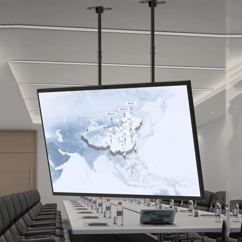 Höhenverstellbare TV-Wandhalterung, Neigbare Deckenhalterung Für TV, TV-Hängehalterung Mit Doppelstange, Für 60-100 Zoll Große LED-Flachbildschirme, Max. VESA 1000x600mm Höhenverstellbare TV-Wandhalterung, Neigbare Deckenhalterung Für TV, TV-Hängehalterung Mit Doppelstange, Für 60-100 Zoll Große LED-Flachbildschirme, Max. VESA 1000x600mm von QICBYING