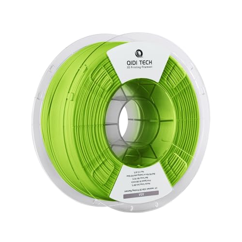 QIDI TECH ASA Filament 1.75mm Grün,3D Drucker Filament ASA 1kg Spule(2.2lbs),Hohe UV Beständigkeit,Geruchsarm,Perfekt für den Druck von Outdoor Funktionsteilen,Passend für die meisten FDM 3D Drucker von QIDI TECH