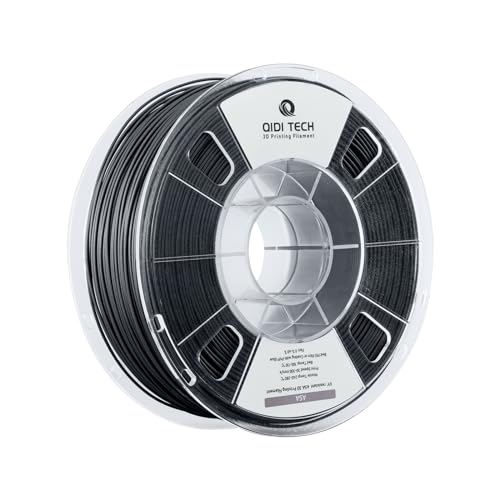 QIDI TECH ASA Filament 1.75mm Schwarz,3D Drucker Filament ASA 1kg Spule(2.2lbs),Hohe UV Beständigkeit,Geruchsarm,Perfekt für den Druck von Outdoor Funktionsteilen von QIDI TECH