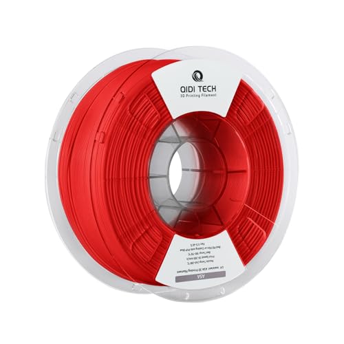 QIDI TECH ASA Filament 1.75mm rot,3D Drucker Filament ASA 1kg Spule(2.2lbs),Hohe UV Beständigkeit,Geruchsarm,Perfekt für den Druck von Outdoor Funktionsteilen,Passend für die meisten FDM 3D Drucker von QIDI TECH