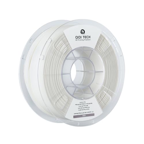 QIDI TECH ASA Filament 1.75mm weiß,3D Drucker Filament ASA 1kg Spule(2.2lbs),Hohe UV Beständigkeit,Geruchsarm,Perfekt für den Druck von Outdoor Funktionsteilen,Passend für die meisten FDM 3D Drucker von QIDI TECH