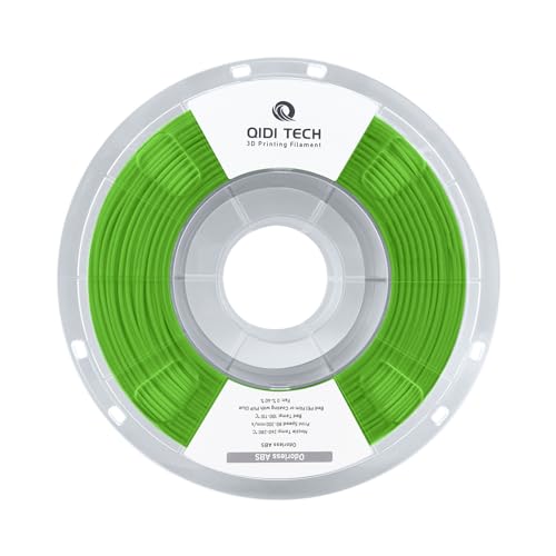 QIDI TECH 3D-Druck-Filament, Grün, 1.75 mm, 1 kg (2.2 lbs), ABS, Hochfest, Geringer Geruch von QIDI TECH