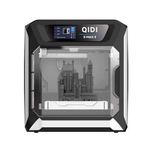 QIDI TECH MAX3 3D-Drucker,Allround 3D-Drucker für große Formate,600mm/s schneller Druck,hohe Präzision&hohe Geschwindigkeit in Industriequalität,automatische Nivellierung,65℃ Kammerwärme,325*325*315mm von QIDI TECH