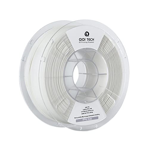 QIDI TECH PETG-Tough 3D Drucker Filament, Zähigkeit PETG Filament 1.75mm, 3D Druck Filament 1kg Spule (2.2lbs), Geeignet für Hochgeschwindigkeitsdruck, Passen die meisten FDM 3D Drucker, Weiß von QIDI TECH