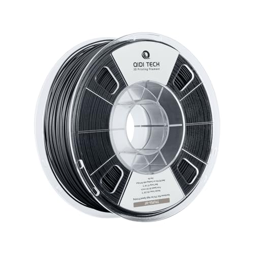 QIDI TECH TPU 95A Hohe Fließfähigkeit Filament 1.75mm，TPU95A-HF Flexibles 3D Drucker Filament, hohe Elastizität,Geeignet für Hochgeschwindigkeitsdruck, 1kg Spule(2.2lbs), schwarz von QIDI TECH