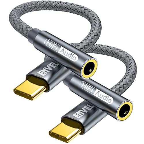 USB C auf 3,5 mm Buchse, Kopfhörer-Adapter, Type C auf AUX-Audiokabel, kompatibel mit iPhone 15/Pro Max/15 Pro/15 Plus Samsung Galaxy S23 S22 S21 Pad Pro 2022/2021/2018 Google Pixel 7/6 von QILERUI