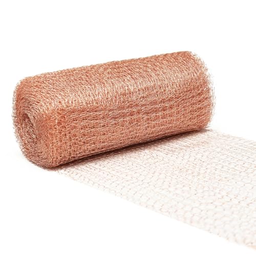 Kupfernetz Gegen Schnecken,Schneckenzaun Kupfernetz 12.7cm x 6m,Kupferband Gegen Schnecken,Schneckenschutz für Garten,Schneckenbarriere,Mäuse Abwehr von QIMMU