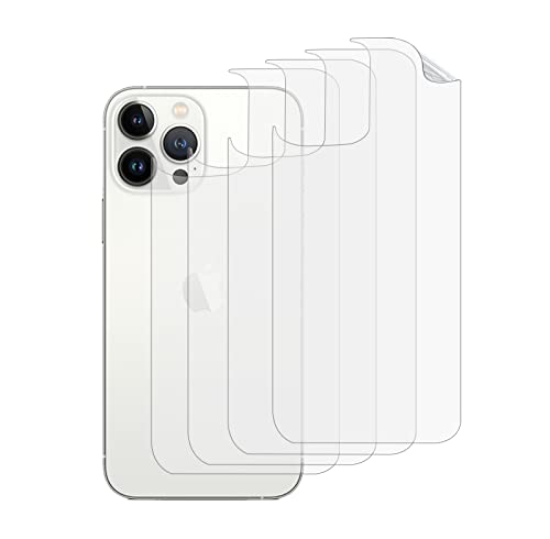 QINOUK Für [4 Stück] iPhone 14 Pro Max Rückenschutz, [Anti-Fingerabdruck] Rückseite weiche TPU Schutzfolie, mattierte Textur, kompatibel mit Apple iPhone 14 Pro Max - durchscheinend von QINOUK