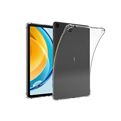 QINOUK Hülle für Huawei MatePad SE 10.4, [Airbag-Schutz] Ultra-dünne Stoßfeste Schutzhülle, Weiche TPU Klar Hülle, kompatibel mit Huawei MatePad SE 10.4-Transparent von QINOUK