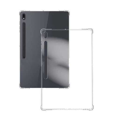 QINOUK Hülle für Samsung Galaxy Tab S9, [Airbag-Schutz] Ultra-dünne Stoßfeste Schutzhülle, Weiche TPU Klar Hülle, kompatibel mit Samsung Galaxy Tab S9-Transparent von QINOUK
