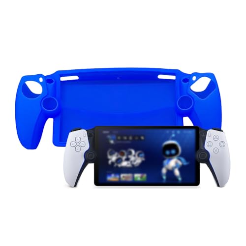 QINOUK Hülle für Sony Playstation Portal, Anti-Kratzer und Stoßfest Schutzhülle Weich TPU Case mit vollem Schutz, Kompatibel mit Sony Playstation Portal-Blau von QINOUK