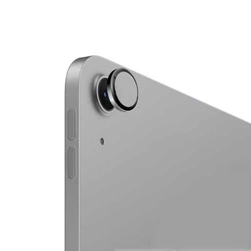 QINOUK Kamera Schutzfolie für Apple iPad Air 11/13 2024, [1 Stück] Ring aus Aluminiumlegierung, HD Kamera Linse Schutzfolie, [Anti-Scratch] für Apple iPad Air 11/13 2024-Schwarz von QINOUK
