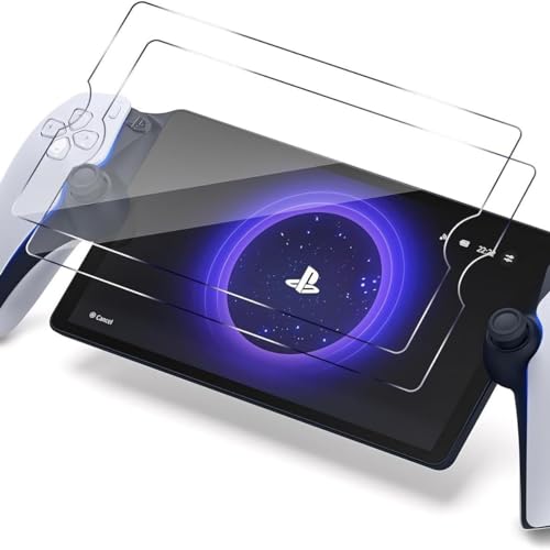 QINOUK Schutzfolie für Sony PlayStation Portal, [2-Pack] Gehärtetes Glas Schutzfolie, HD Displayschutzfolie, [Anti Kratzer] für Sony PlayStation Portal von QINOUK