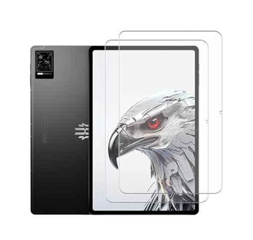 QINOUK Schutzfolie für ZTE nubia Red Magic Tablet, [2-Pack] Gehärtetes Glas Schutzfolie, HD Displayschutzfolie, [Anti Kratzer] für ZTE nubia Red Magic Tablet von QINOUK