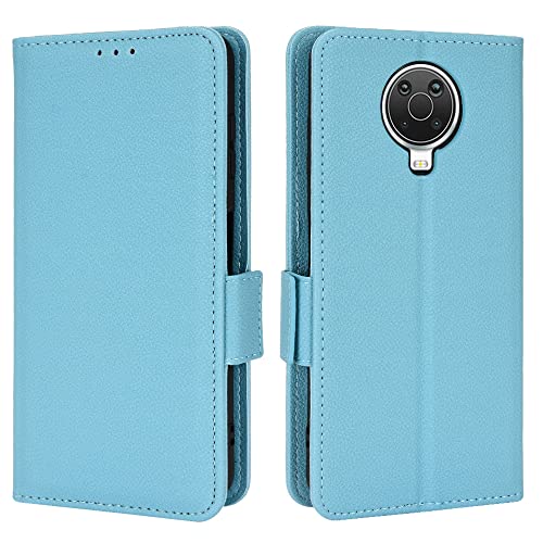 QINOUK Schutzhülle für Nokia G20 / Nokia G10, magnetische Seitenschnalle, PU-Leder, Brieftaschenformat, 3 Fächer, Standfunktion, kompatibel mit Nokia G20 / Nokia G10, Himmelblau QINOUK Schutzhülle für Nokia G20 / Nokia G10, magnetische Seitenschnalle, PU-Leder, Brieftaschenformat, 3 Fächer, Standfunktion, kompatibel mit Nokia G20 / Nokia G10, Himmelblau von QINOUK