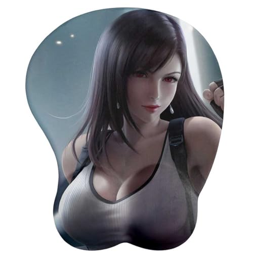 Anime 3D Mauspad mit Handgelenkauflage Gaming Mauspads Rutschfestes Mauspad 3D Mauspads 3D Ergonomisches Mauspad（N2C314L）(Size:1) von QINYIER