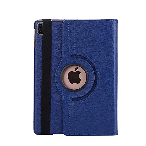 Geeignet für iPad Pro 11 Zoll 2020 Schutzhülle 360 ​​rotierende Ledertasche Litschi Muster iPad Pro Shell iPad-Dunkelblau Pro 11 Zoll 2020 von QINYUP