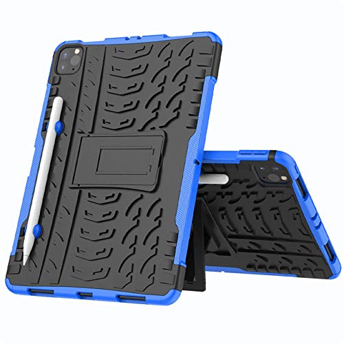 QINYUP Anti-Rutsch-Tablet-Hülle Für Apple IPAD PRO 11 2020 Hybrid Robustes Hartgummi-PC-Ständer-Hülle - blau von QINYUP