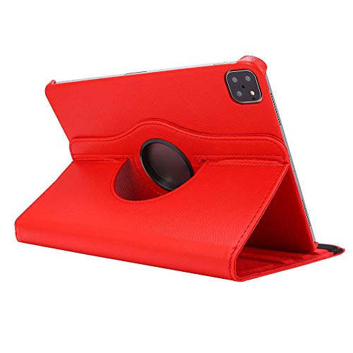 QINYUP Für iPad Pro 11 2020 Stoßfeste Hülle 360 ​​Grad drehbare Hülle Für Apple iPad Pro 2020 Hülle 11   Tablet Stand Shell Smart Cover-Red_2020 von QINYUP