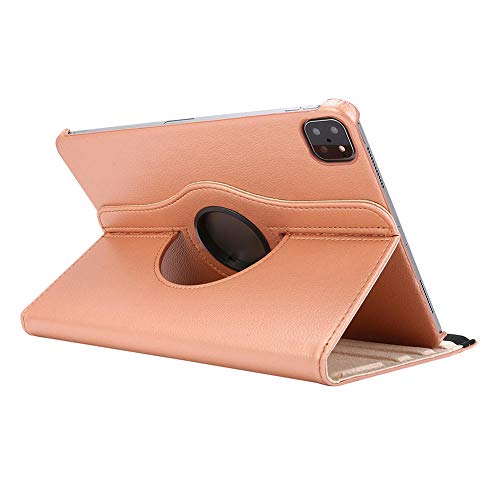 QINYUP Für iPad Pro 11 2020 Stoßfeste Hülle 360 ​​Grad drehbare Hülle Für Apple iPad Pro 2020 Hülle 11   Tablet Stand Shell Smart Cover-Rose_Gold_2020 von QINYUP