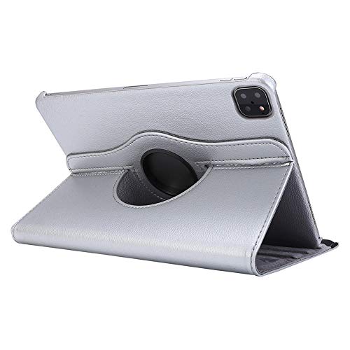QINYUP Für iPad Pro 11 2020 Stoßfeste Hülle 360 ​​Grad drehbare Hülle Für Apple iPad Pro 2020 Hülle 11   Tablet Stand Shell Smart Cover-Silver_2020 von QINYUP