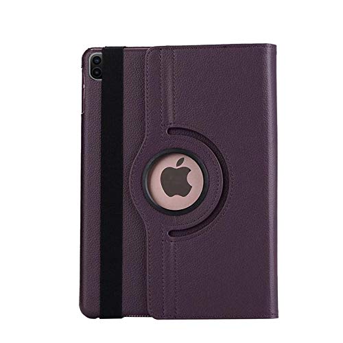 QINYUP Geeignet für iPad Pro 11 Zoll 2020 Schutzhülle 360 ​​rotierende Ledertasche Litschi Muster iPad Pro Shell iPad-Lila Pro 11 Zoll 2020 von QINYUP