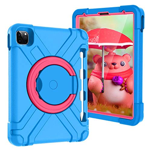 QINYUP Kids Case für iPad Pro 11 Case 2020 2018 mit Stifthalter Eva Foam Rubber Handle Hochleistungs-Stoßdämpfer Defender Case Cover-4 2018 von QINYUP