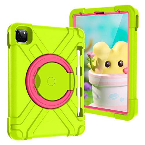 QINYUP Kids Case für iPad Pro 11 Case 2020 2018 mit Stifthalter Eva Foam Rubber Handle Hochleistungs-Stoßdämpfer Defender Case Cover-8 2018 von QINYUP