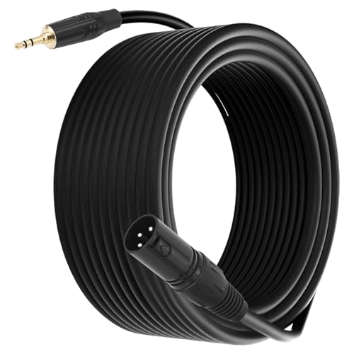 QINZITAO 3,5 mm auf 3-poligen Stecker, doppelte Abschirmung zum Anschluss von Stereo-Geräten an Mischpulte und Lautsprecher QINZITAO 3,5 mm auf 3-poligen Stecker, doppelte Abschirmung zum Anschluss von Stereo-Geräten an Mischpulte und Lautsprecher von QINZITAO