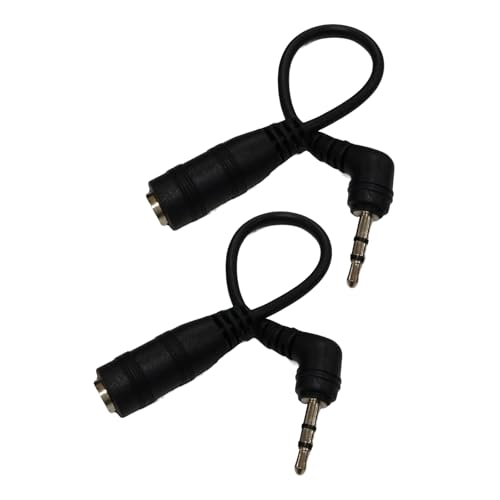QINZITAO 4-poliger Stereo-2,5-mm-Stecker auf 3,5-mm-Buchse, 90 rechtwinkliger Stecker auf Buchse, Sound-Adapter-Kabel QINZITAO 4-poliger Stereo-2,5-mm-Stecker auf 3,5-mm-Buchse, 90 rechtwinkliger Stecker auf Buchse, Sound-Adapter-Kabel von QINZITAO
