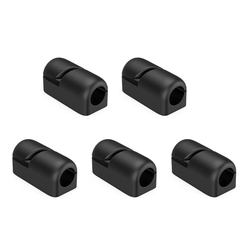 QINZITAO 5 x Drahthalter, Kabelführung, Kabelhalter, für den Außenbereich, starker Kabelclip für Wand, Schreibtisch, Weihnachtslichterkette von QINZITAO