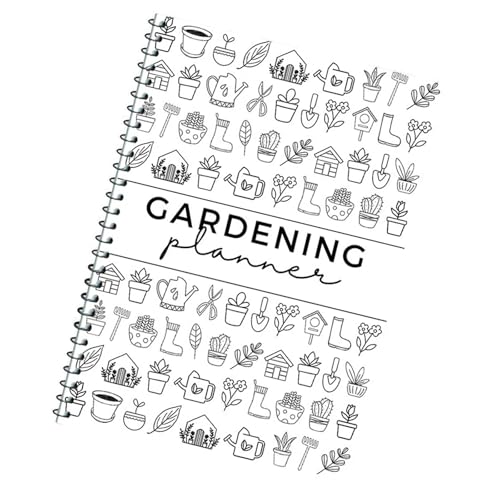 QINZITAO Dicker Gartenplaner und Tagebuch, Skizzenbuch, Tages- und Wochenplaner, Notizbücher, digitales Bewässerungstagebuch für Zimmerpflanzen von QINZITAO