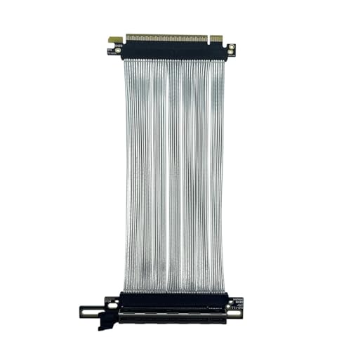 QINZITAO PCIE5.0 X16 Riser-Kabel, flexibles Hochgeschwindigkeits-GPU-Verlängerungskabel für 217e NZXTH1-Gehäuse, 64 GBS, bidirektional von QINZITAO